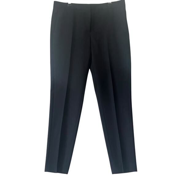 Paul Smith Dress Pants Womens 44 Navy Blue Wool Stretch Mid Rise Tapered Leg - Picture 1 of 9